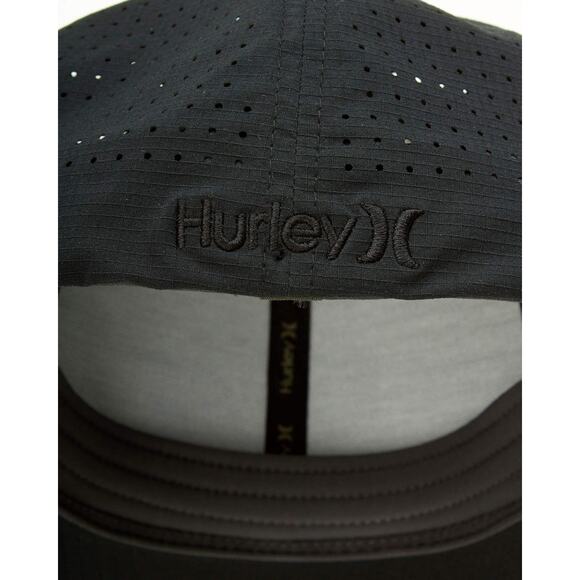 Hurley Men's Hat Phantom Ripstop Water Repellent Flex Fit Cap in S/M Black - Picture 3 of 5